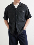Human Made - Souvenir Logo-Embroidered Poplin Shirt - Black