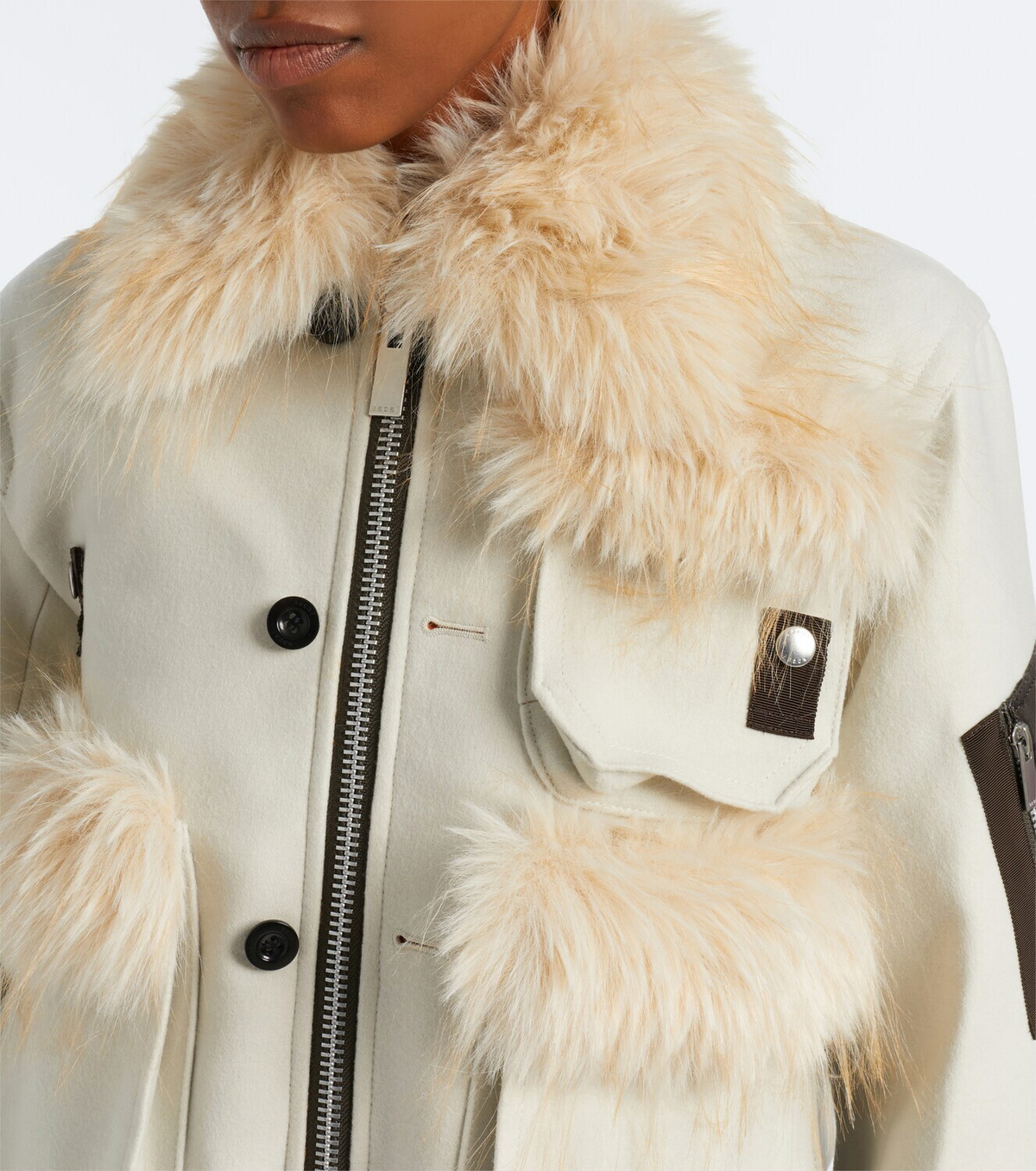 Sacai Wool blouson jacket