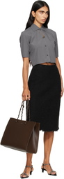 Jil Sander Brown Tangle Tote