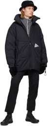 and wander Black Insulated Coat