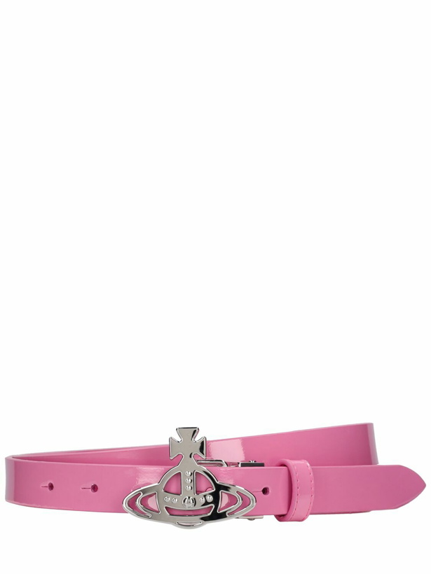 Photo: VIVIENNE WESTWOOD - Small Orb Leather Buckle Belt