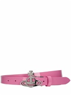 VIVIENNE WESTWOOD - Small Orb Leather Buckle Belt