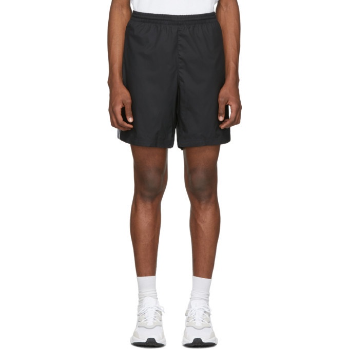 Photo: adidas Originals Black 3-Stripe Ripstop Shorts