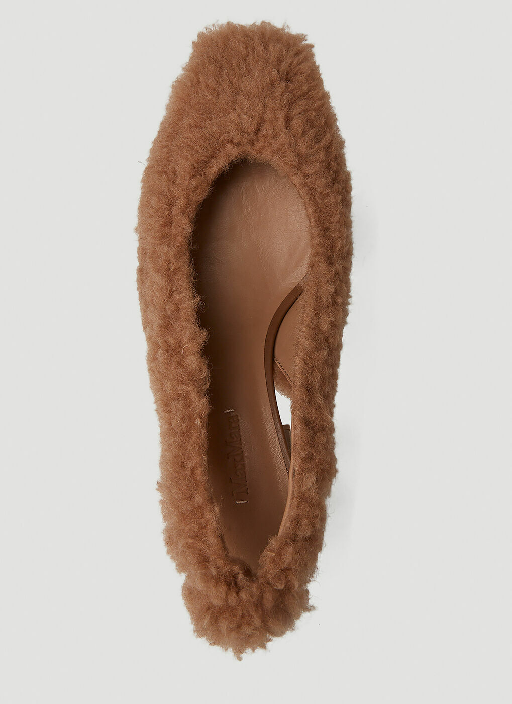 Clarec Teddy Slingback Heels in Camel Max Mara