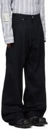 B1ARCHIVE Black Wide Leg Jeans