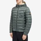 Belstaff Men's Streamline Down Filled Nylon Jacket in Dark Mineral Green/Shell