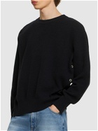 DUNST Buttoned Crewneck Unisex Sweater