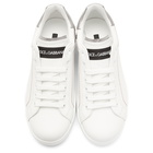 Dolce and Gabbana White Logo Sneakers