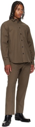 Ferragamo Taupe Tailored Trousers