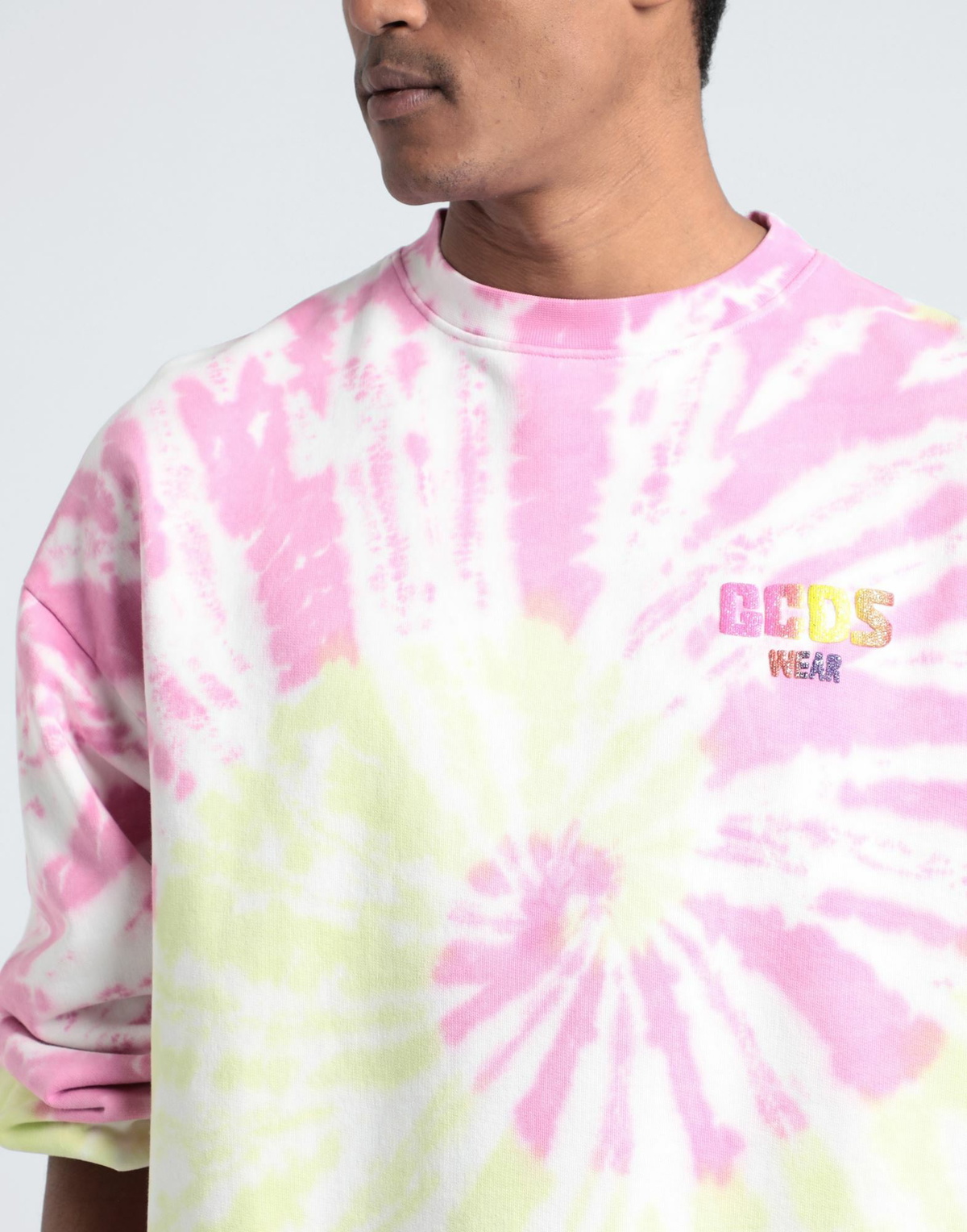 Gcds Mens Sweatshirt in Pink