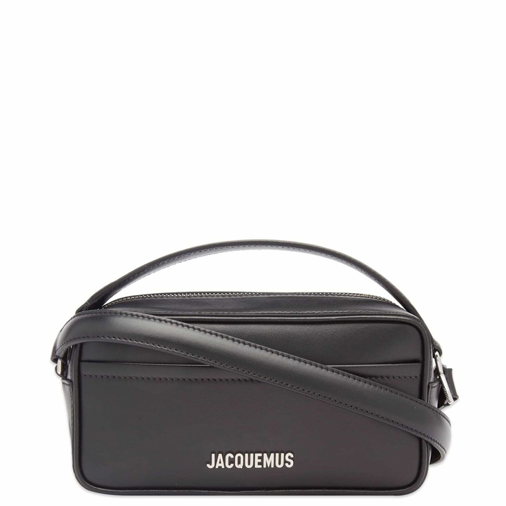 Photo: Jacquemus Men's Le Baneto Small Messenger Bag in Black 