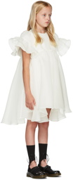 Shushu/Tong SSENSE Exclusive Kids White Organza Double Layer Dress