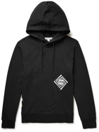 Y-3 - Optimistic Illusions Embroidered Printed Cotton-Jersey Hoodie - Black