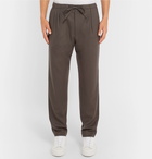 Camoshita - Tapered Pleated Wool Drawstring Trousers - Men - Brown