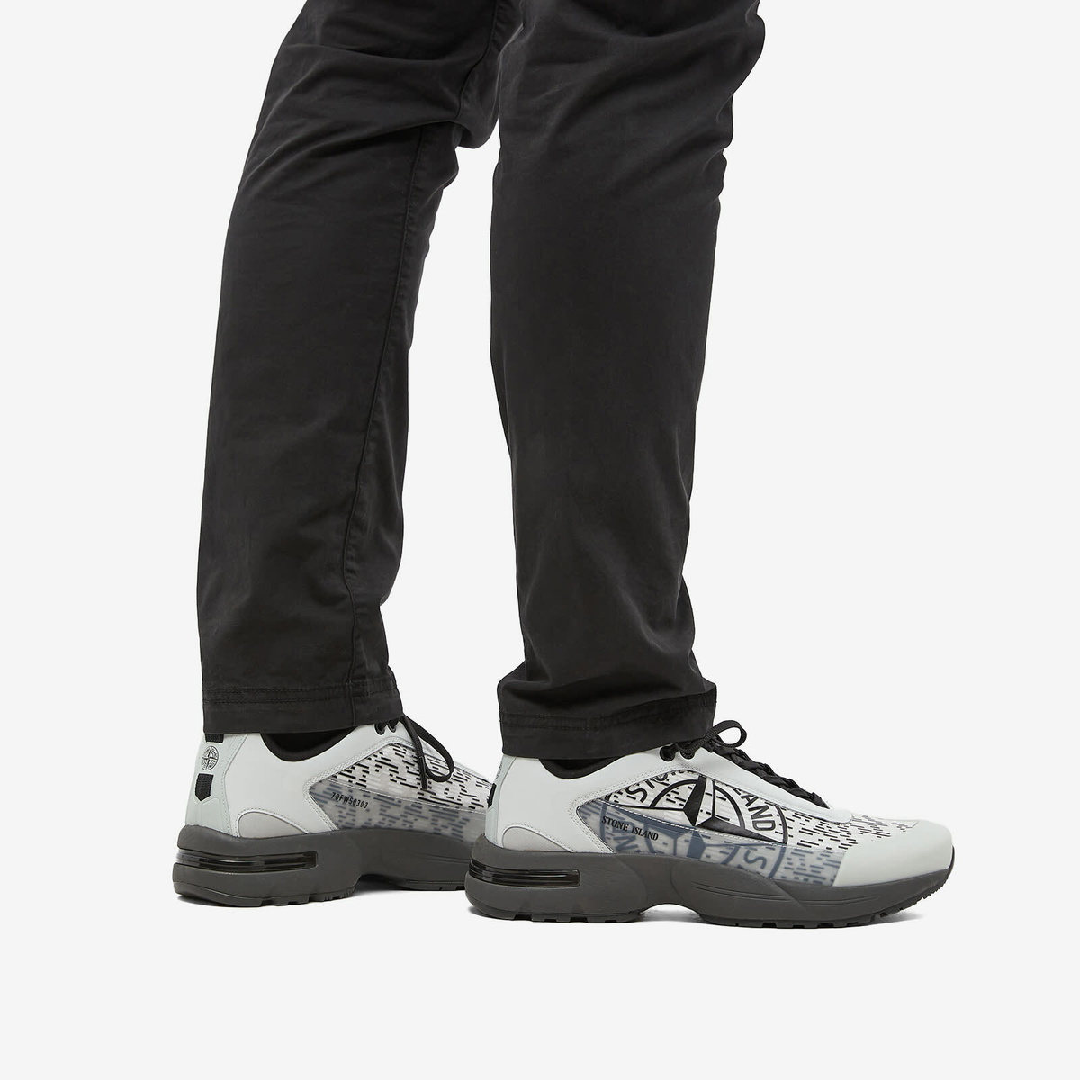 Stone Island Men's Grime Sneakers in Sky Blue Stone Island