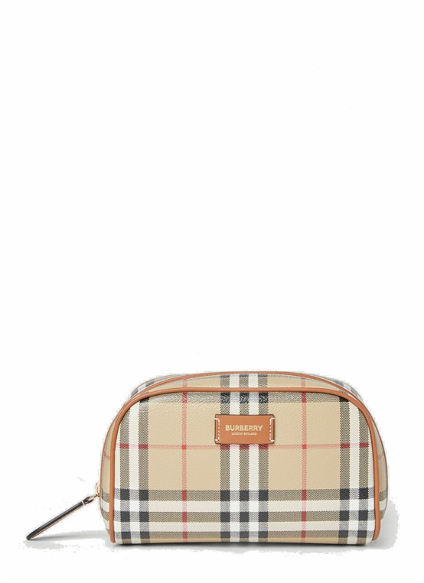Photo: Burberry - Check Cosmetic Pouch in Beige