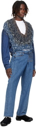 Bless Navy Nº65 Jeanscirclejacket Denim Jacket