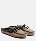 Brunello Cucinelli Monili suede mules