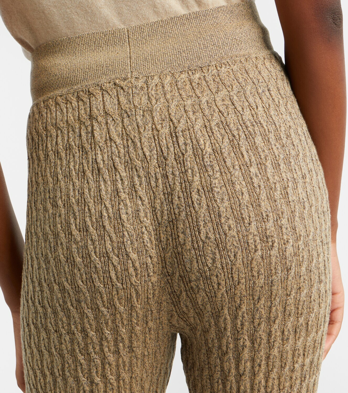 Loro Piana Bihar cashmere-blend flared pants