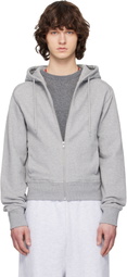 Entire Studios Gray Slim Zip Up Hoodie