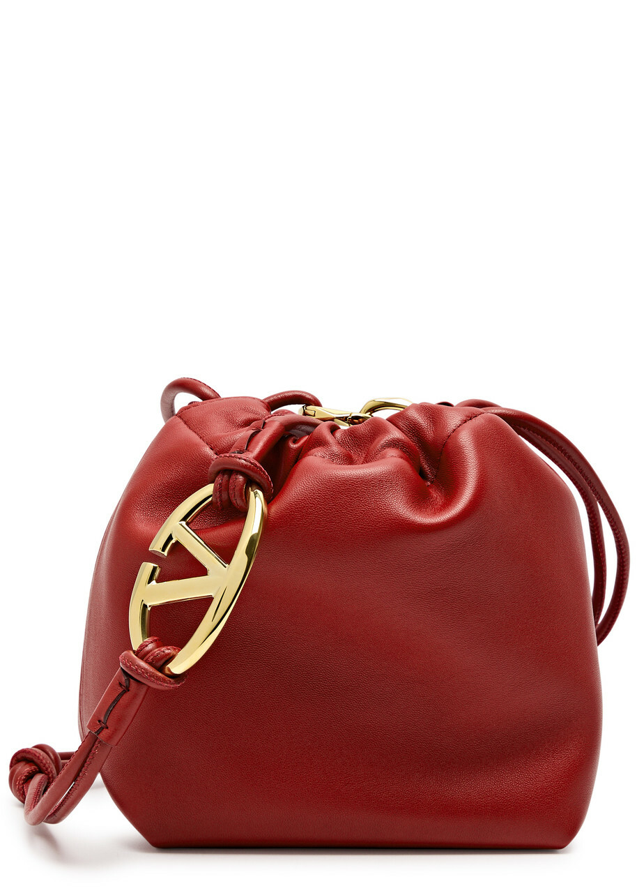 Valentino Garavani VLogo Pouf Mini Leather Shoulder bag