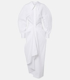 Givenchy Draped cotton poplin shirt dress
