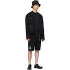 mastermind WORLD Black Terrycloth Logo Shorts