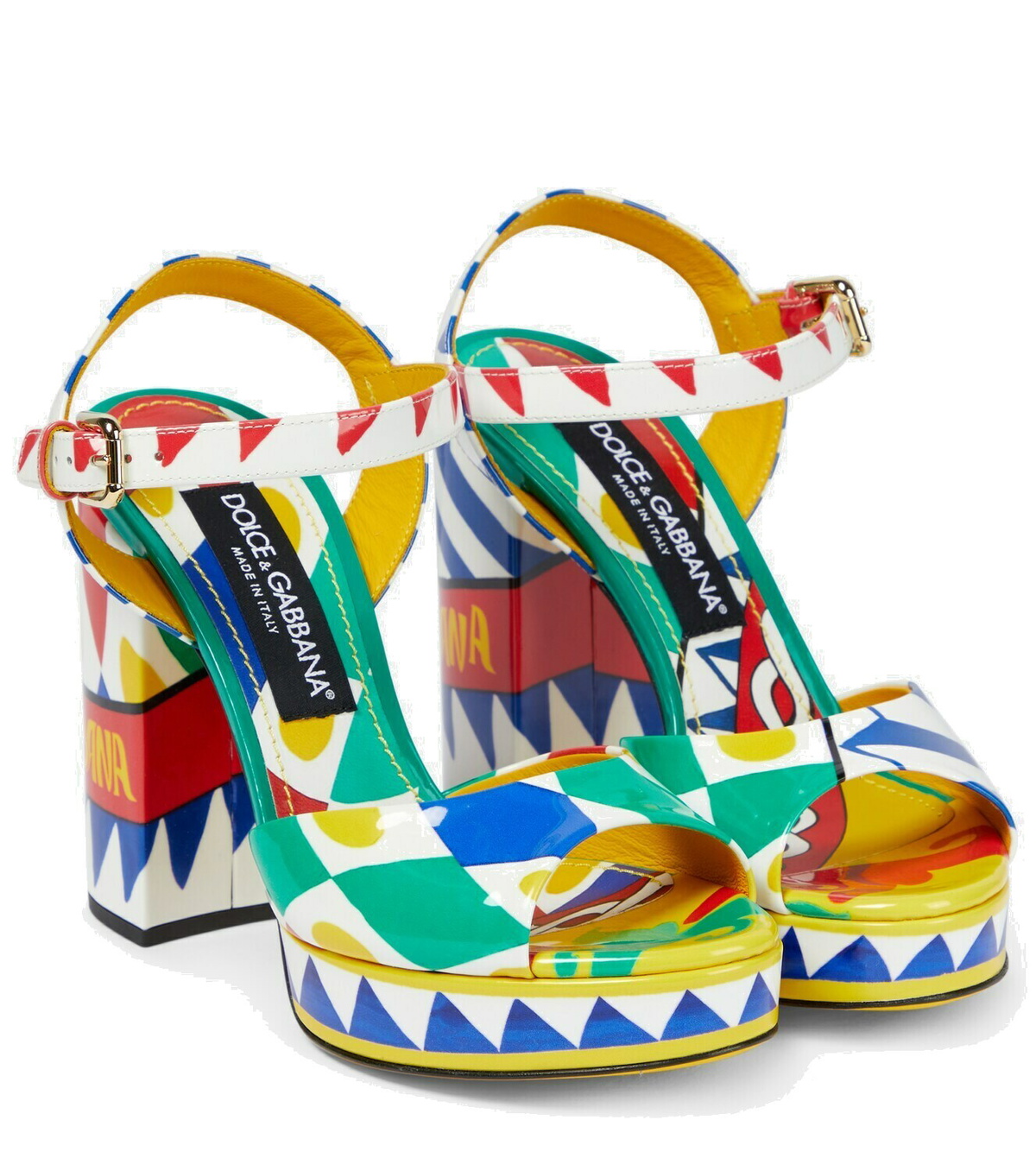 Dolce & Gabbana Women's Satin Sandals Pattern main image 1