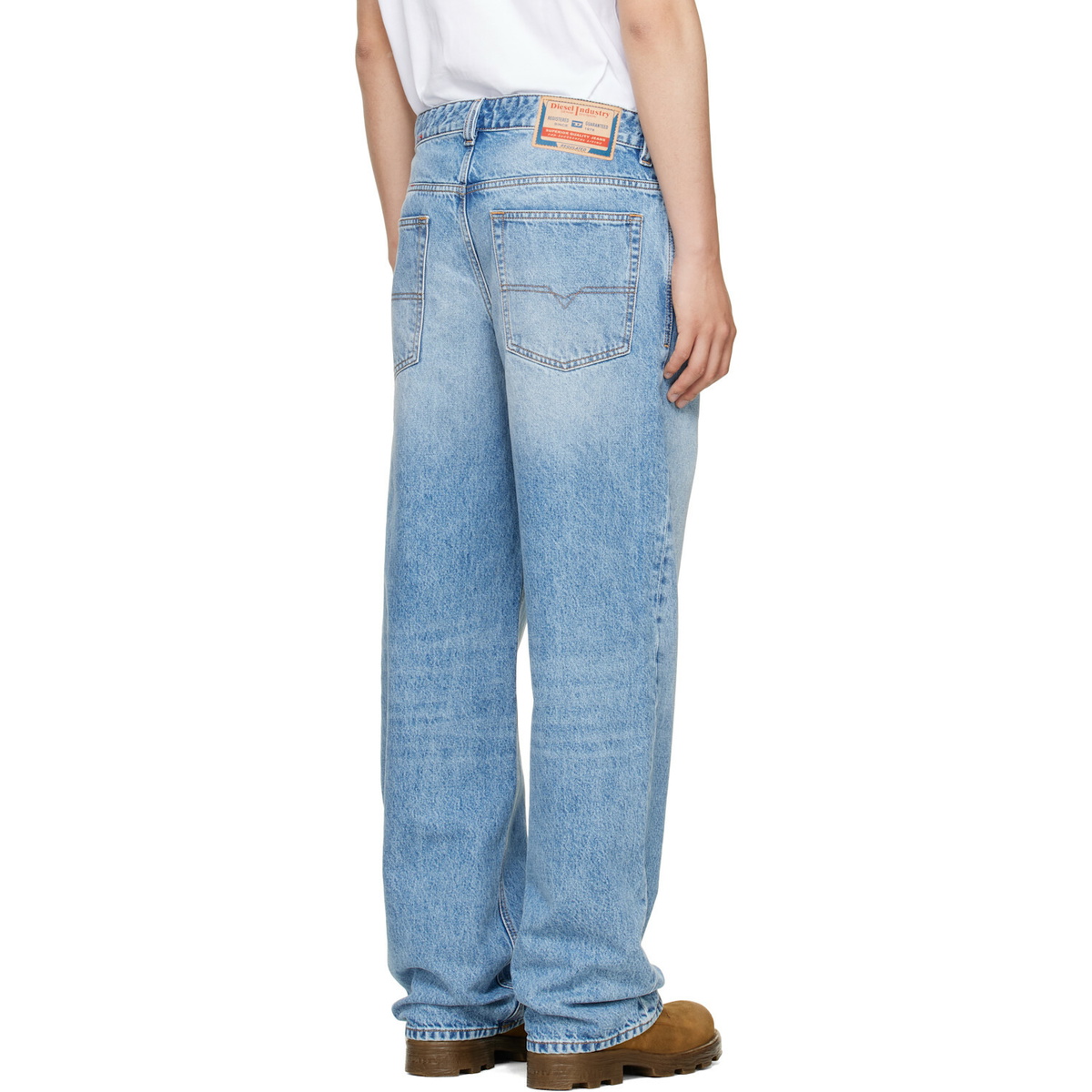 Diesel Blue Relaxed Low Waist 2001 D-Macro Jeans