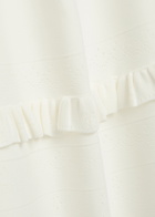 Needle & Thread Pointelle Stretch-knit Midi Skirt Cream