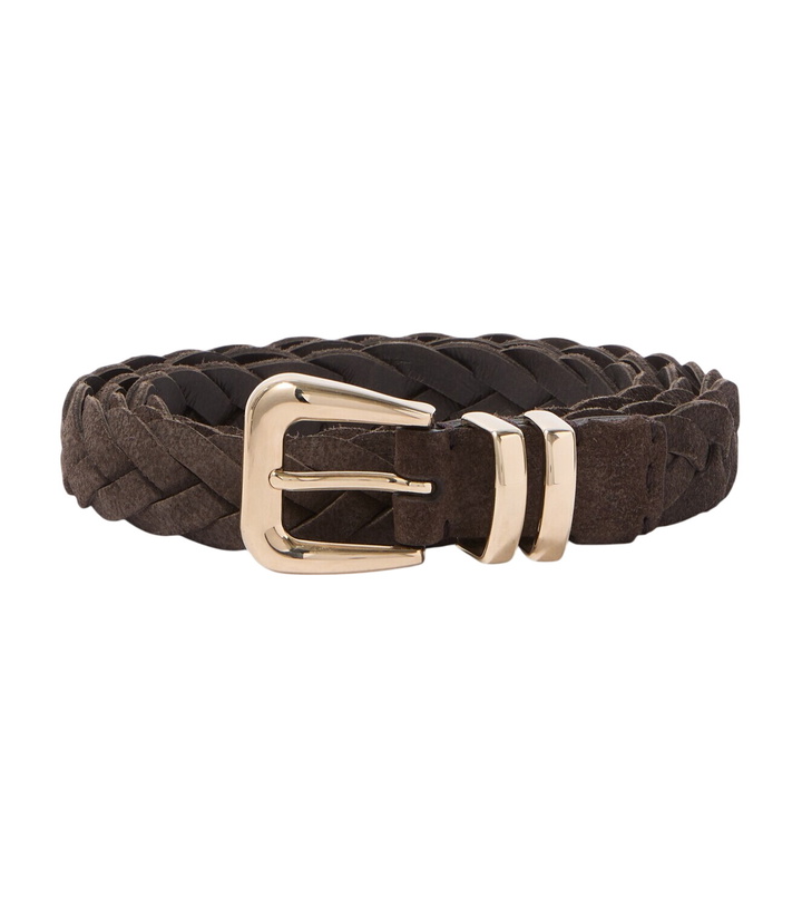 Photo: Brunello Cucinelli Braided suede belt