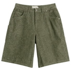 Dime Men's Classic Denim Shorts in Electric Green