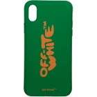 Off-White Green Bubble Logo iPhone X Case
