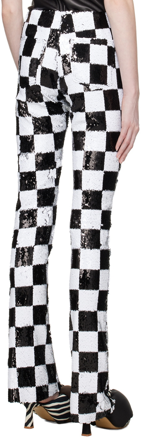 Marques Almeida Black & White Check Trousers