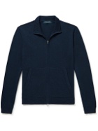 Frescobol Carioca - Heitor Cotton and Cashmere-Blend Zip-Up Sweatshirt - Blue