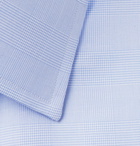 TOM FORD - Blue Slim-Fit Prince Of Wales Checked Cotton Shirt - Blue