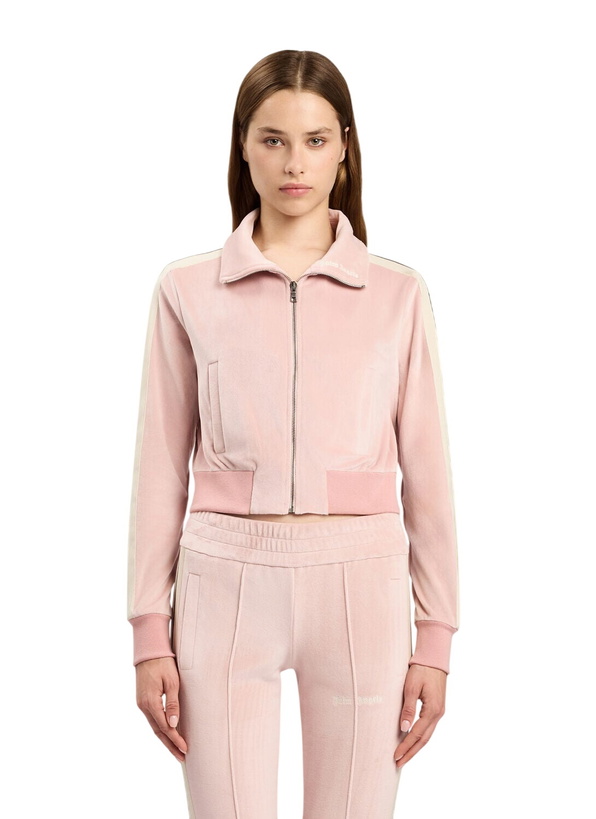 Photo: Palm Angels Logo Chenille Crop Track Jacket