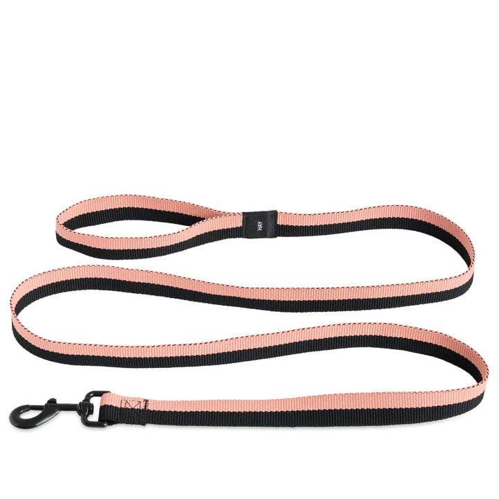 Photo: HAY Flat Dog Leash in Pink/Black 