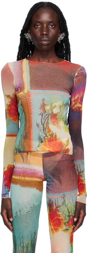 Photo: Jean Paul Gaultier Multicolor 'The Scarf' Long Sleeve T-Shirt