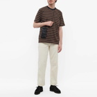 Beams Plus Men's Multi Stripe Pocket T-Shirt in Black