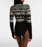 Perfect Moment Holiday Intersia wool bodysuit