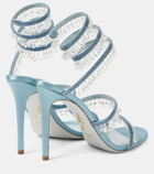 Rene Caovilla Chandelier 105 embellished satin sandals