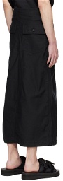 NEEDLES Black Fatigue Midi Skirt