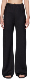 Silk Laundry Black Bias Cut Lounge Pants