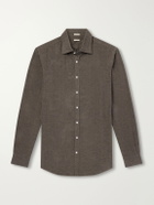 Massimo Alba - Genova Cotton-Flannel Shirt - Brown