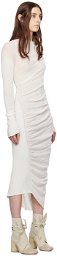 ISSEY MIYAKE Off-White Ambiguous Midi Dress