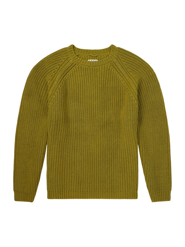 Photo: BODE - Merton Cotton and Wool-Blend Sweater - Green