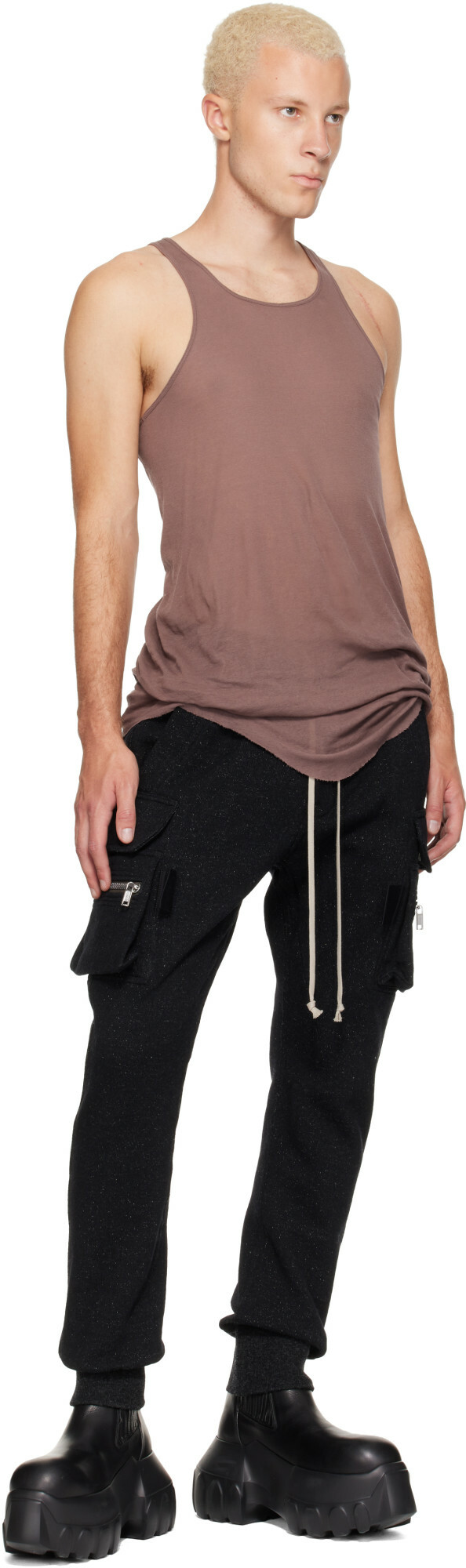 Rick Owens Black Tower Mastodon Cargo Pants
