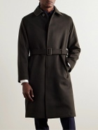 Kingsman - Belted Wool and Cashmere-Blend Felt Coat - Brown