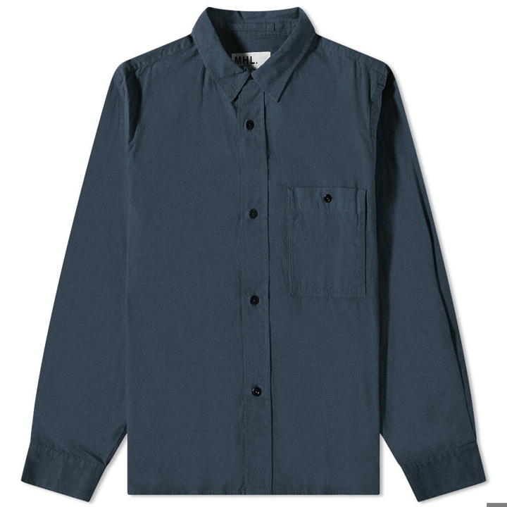 Photo: MHL by Margaret Howell Men's MHL. by Margaret Howell Overall Shirt in Ink